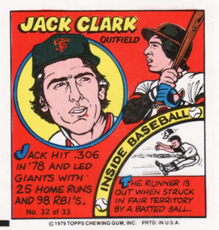 1979 Topps Comics       032      Jack Clark